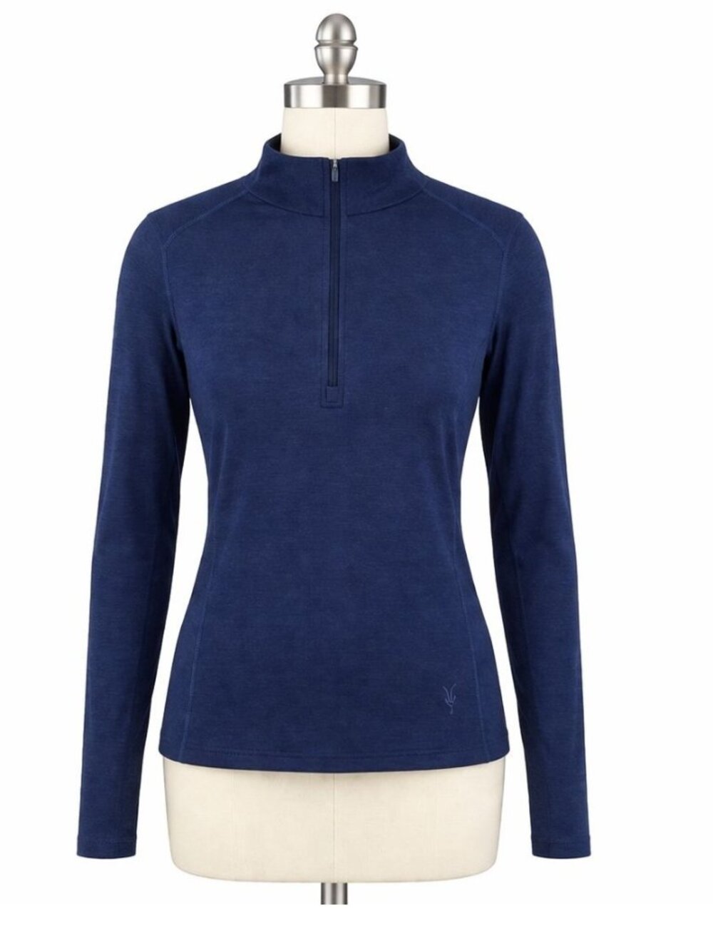 Ibex Woolies 250 1/4 Zip Top Merino Wool Navy Blue Women's Size Medium
